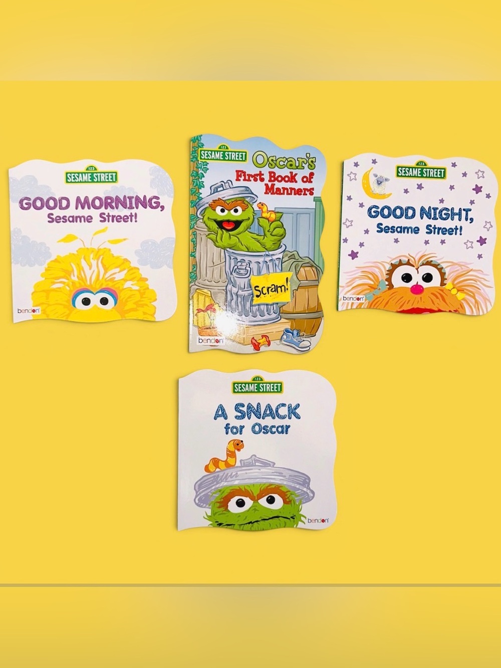 New 4pc Sesame Street Book Bundle